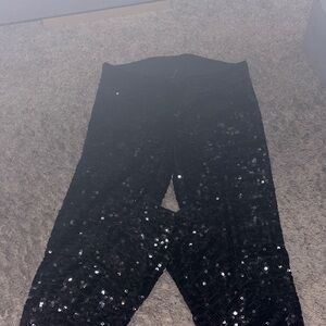 Black Sequin Women’s Leggings